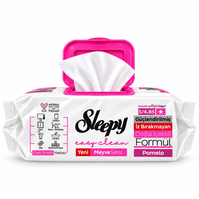 Sleepy Easy Clean XXL Pomelo – chusteczki czyszczące 100 szt.