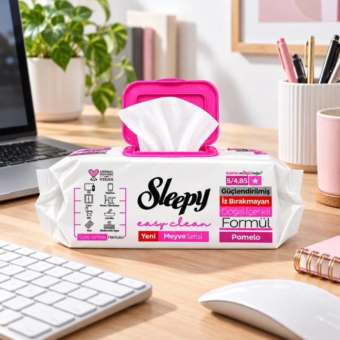 Sleepy Easy Clean XXL 100 szt. – uniwersalne chusteczki czyszczące