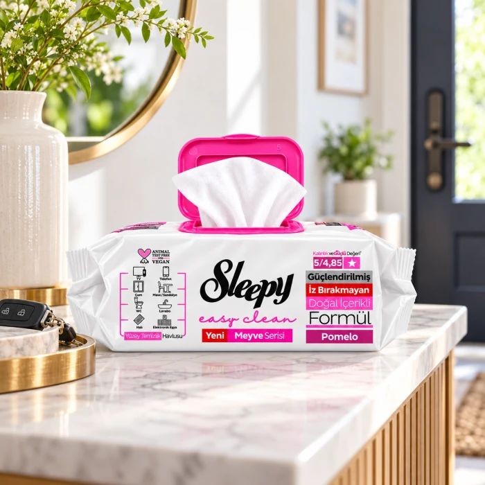 Sleepy Easy Clean XXL Pomelo – nawilżane chusteczki do wielu powierzchni