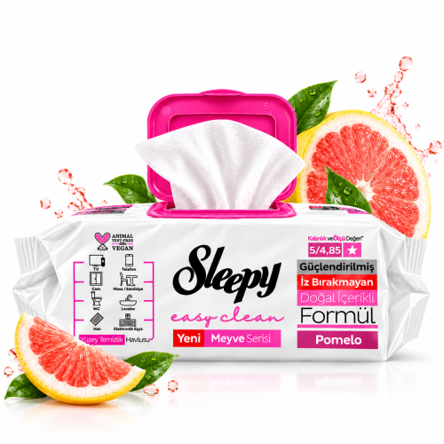 Sleepy Easy Clean XXL Pomelo 100 szt. – chusteczki nawilżane do czyszczenia