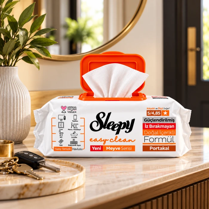 Sleepy Easy Clean Pomarańcza – chusteczki do codziennego sprzątania
