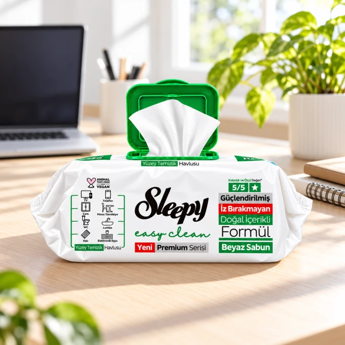 Sleepy Easy Clean Białe Mydło – chusteczki do czyszczenia armatury