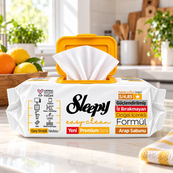 Sleepy Easy Clean Mydło Arabskie – chusteczki do czyszczenia blatów