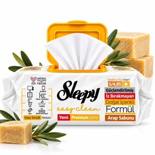 Sleepy Easy Clean Mydło Arabskie 100 szt. – uniwersalne chusteczki do sprzątania