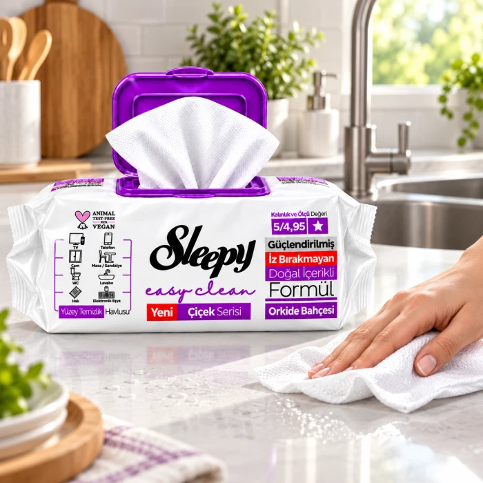 Sleepy Easy Clean Orchidea – chusteczki do czyszczenia blatów