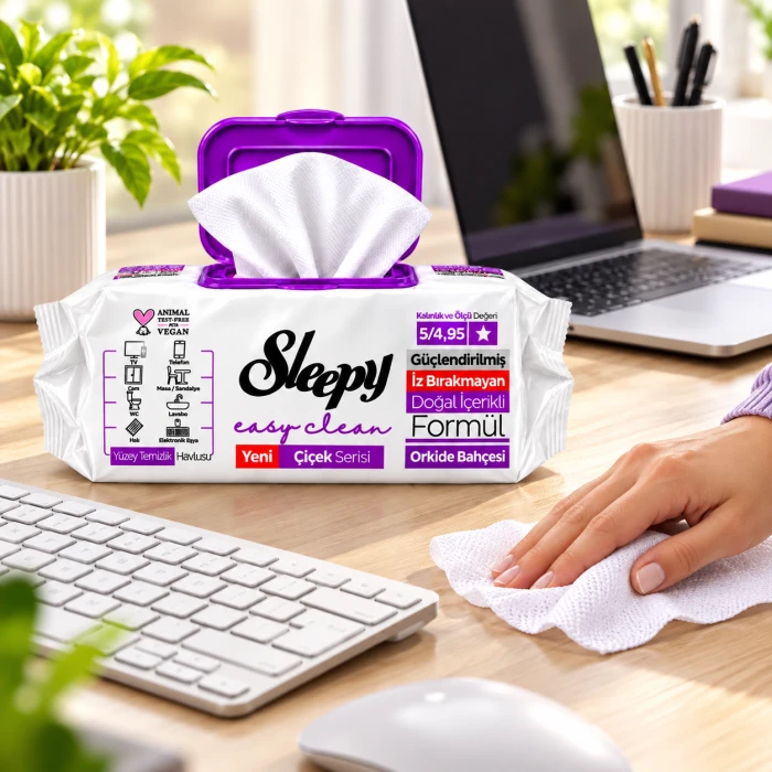 Sleepy Easy Clean Orchidea – uniwersalne chusteczki do powierzchni