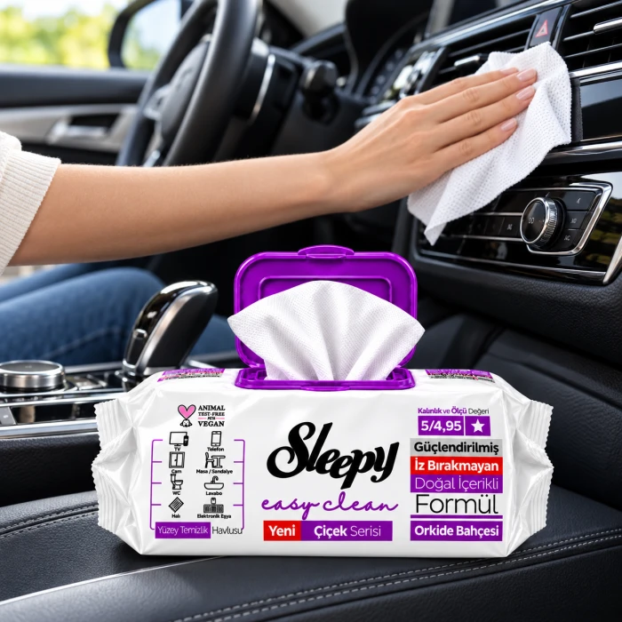 Sleepy Easy Clean Orchidea – nawilżane chusteczki do różnych powierzchni