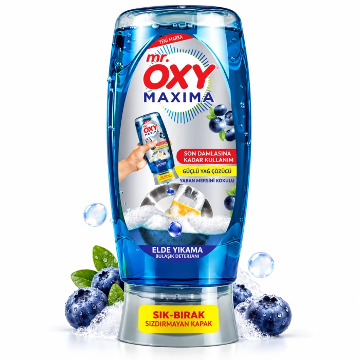 Mr. Oxy Maxima Blueberry 650 ml – płyn do mycia naczyń Borówka
