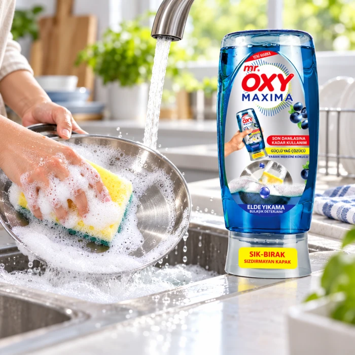 Mr. Oxy Maxima Borówka – płyn do usuwania tłustych zabrudzeń z naczyń