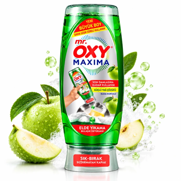 Mr. Oxy Maxima Green Apple 650 ml – płyn do mycia naczyń Zielone Jabłko