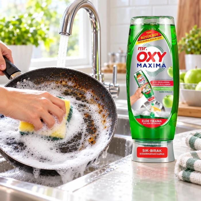 Mr. Oxy Maxima Zielone Jabłko – płyn do tłustych naczyń