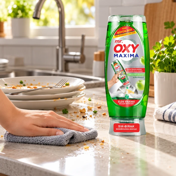 Mr. Oxy płyn do naczyń Zielone Jabłko 650 ml – codzienne zmywanie