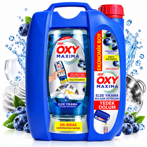 Mr. Oxy Blueberry 3500 ml – zapas do uzupełniania płynu do naczyń