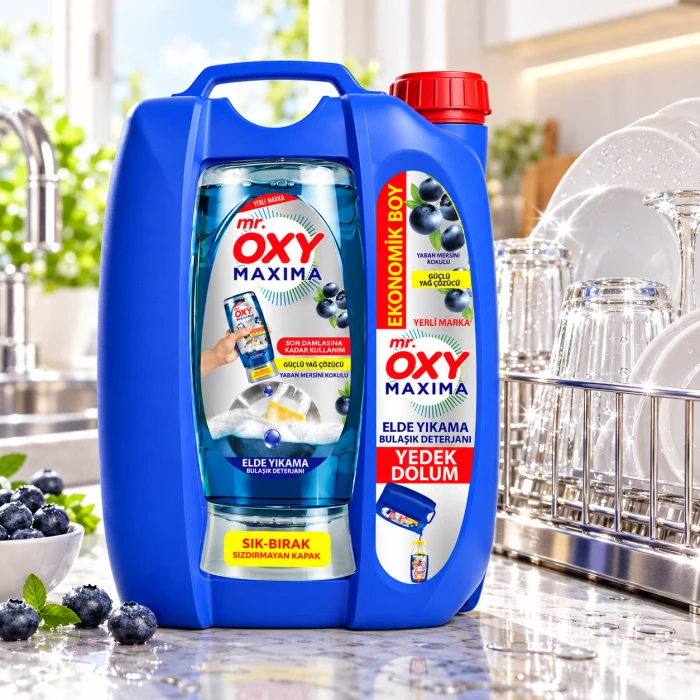 Mr. Oxy Maxima Blueberry – płyn do mycia garnków i patelni