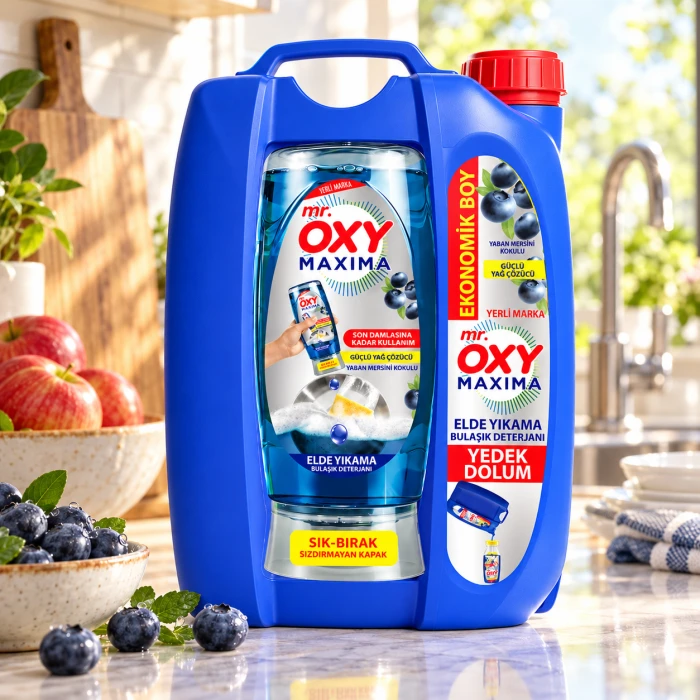 Mr. Oxy Blueberry Ekonomik Boy – płyn do naczyń 3500 ml + 500 ml