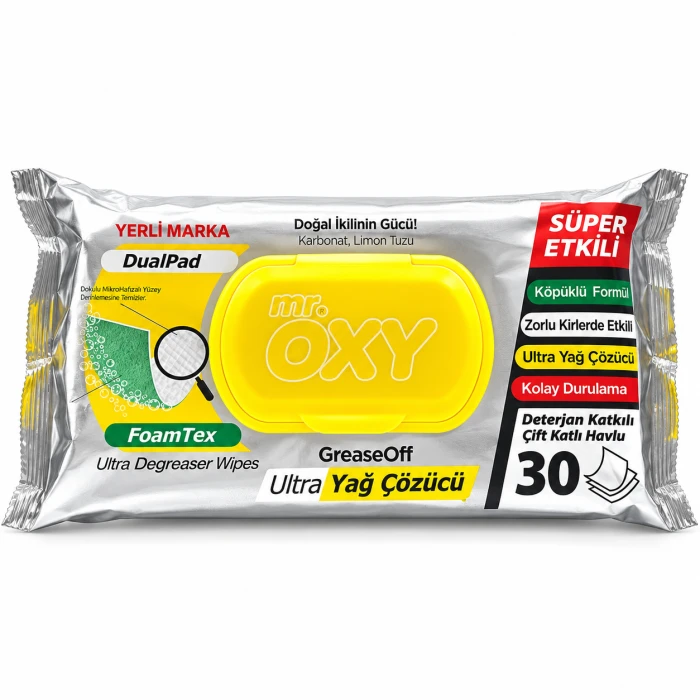 Mr. Oxy GreaseOff – odtłuszczające chusteczki do kuchenki