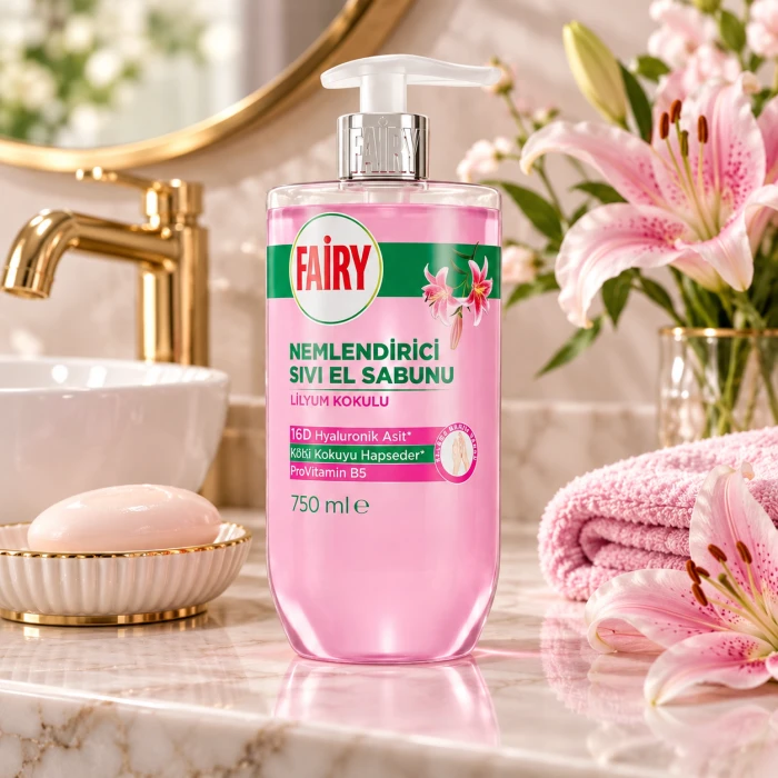 Fairy Lilia 750 ml – mydło do codziennej higieny dłoni