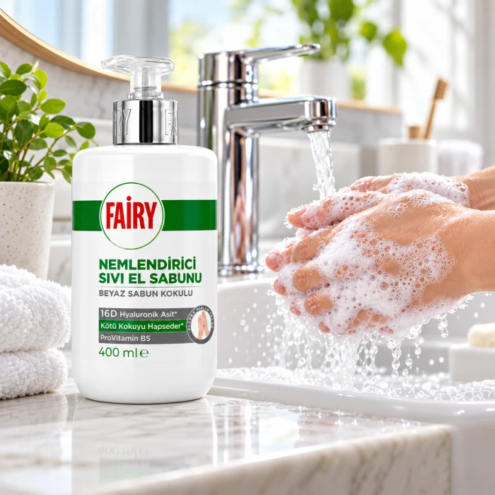 Fairy Białe Mydło – klasyczne mydło w płynie do łazienki 400 ml