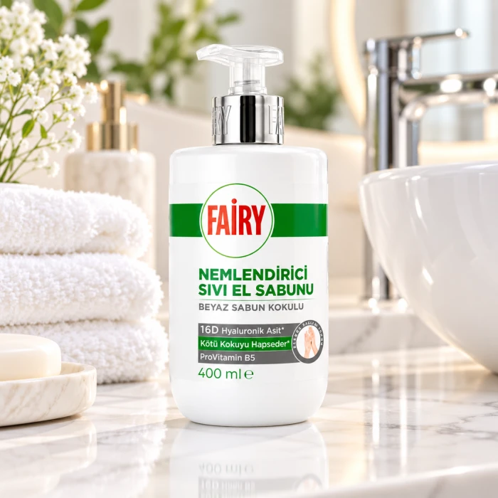 Fairy Białe Mydło z B5 i kwasem hialuronowym – mydło 400 ml