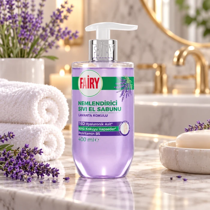 Fairy Lawenda – kwiatowe mydło w płynie do łazienki 400 ml