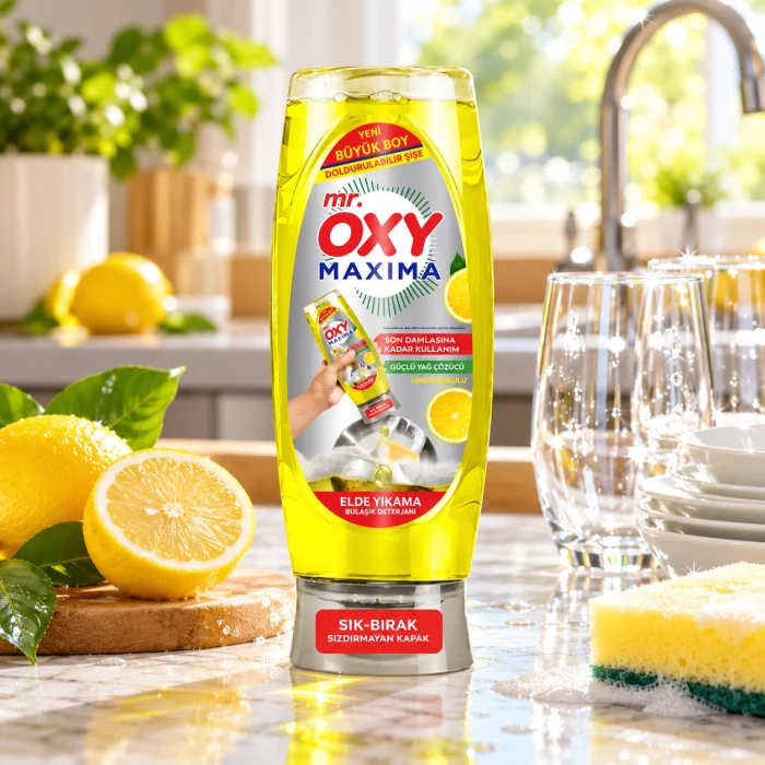 Mr. Oxy Lemon koncentrat – płyn do usuwania tłuszczu z naczyń