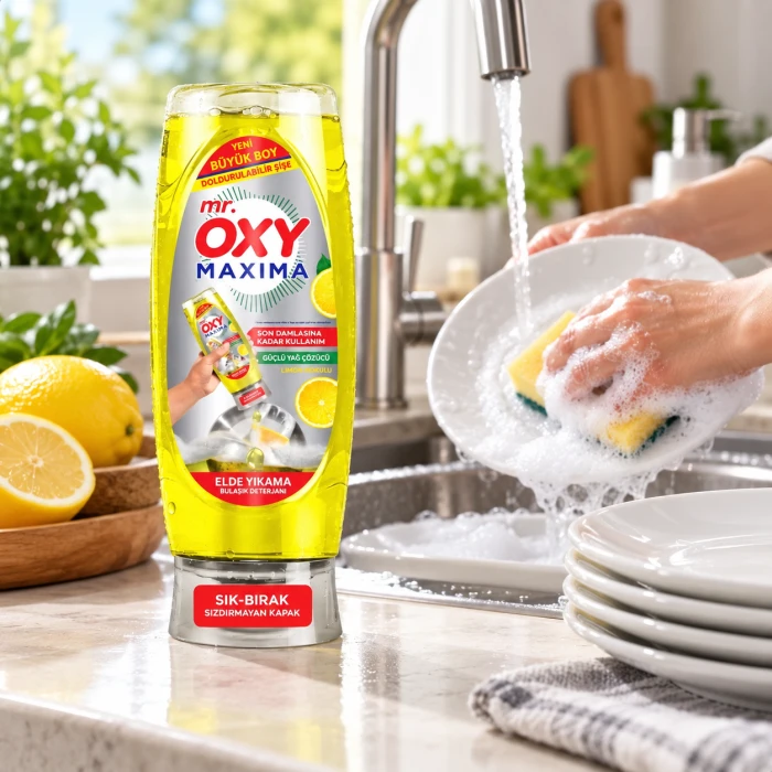 Mr. Oxy Lemon 650 ml – cytrynowy koncentrat do mycia naczyń