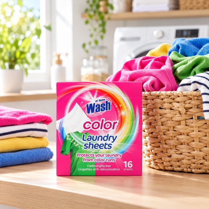 At Home Wash Color – chusteczki do bębna pralki na przenoszenie kolorów