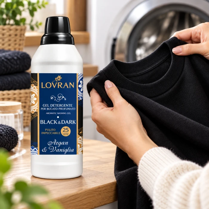 Lovran Black 1 l – detergent do regularnego prania ciemnych ubrań