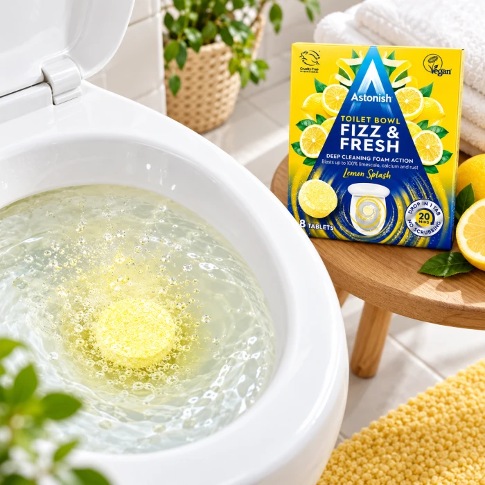 Astonish tabletki do WC – musująca formuła Splash Fizz