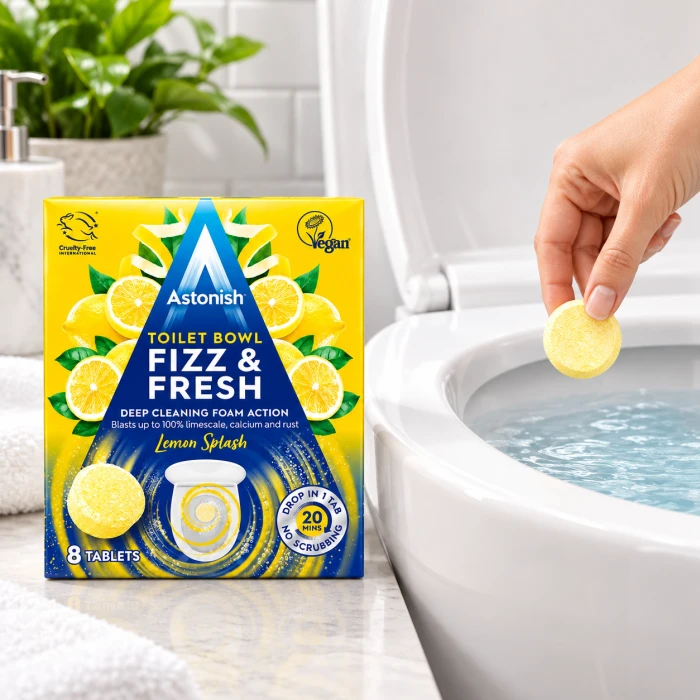 Astonish Fresh Lemon – angielskie tabletki do pielęgnacji toalety