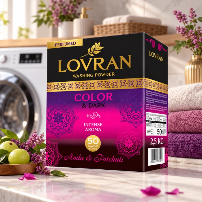 Lovran proszek Amla Patchouli – ochrona kolorów i świeżość