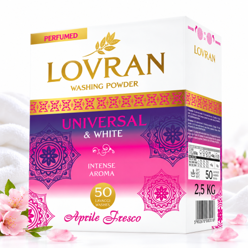 Lovran Universal White – proszek do prania 50 prań