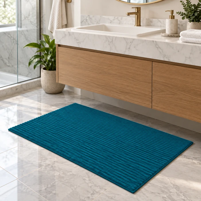Friedola Comfortex – mata przed kabinę prysznicową ciemny niebieski