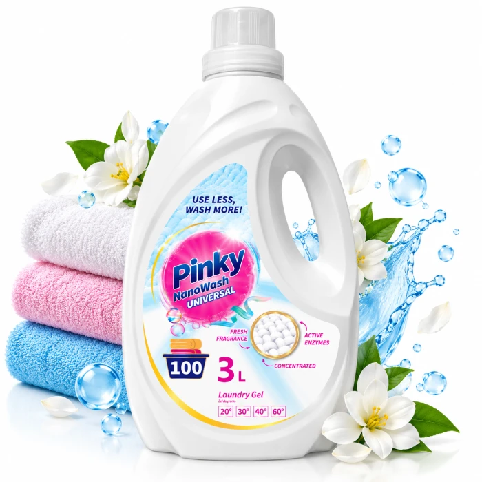 PINKY NanoWash Universal 3 l – żel do prania 100 prań