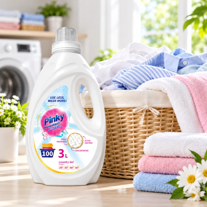PINKY NanoWash 100 prań – wydajny żel do prania 3 l