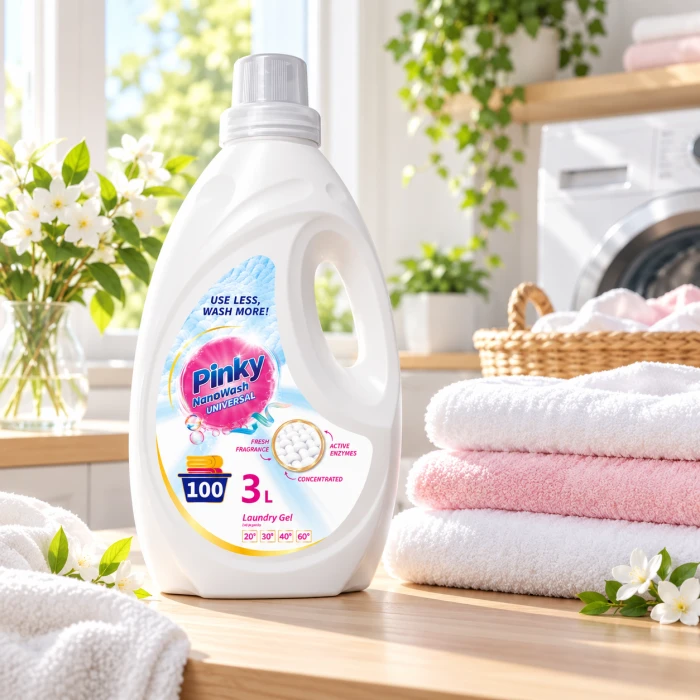 PINKY NanoWash Universal 3 l – żel do białych i jasnych tkanin