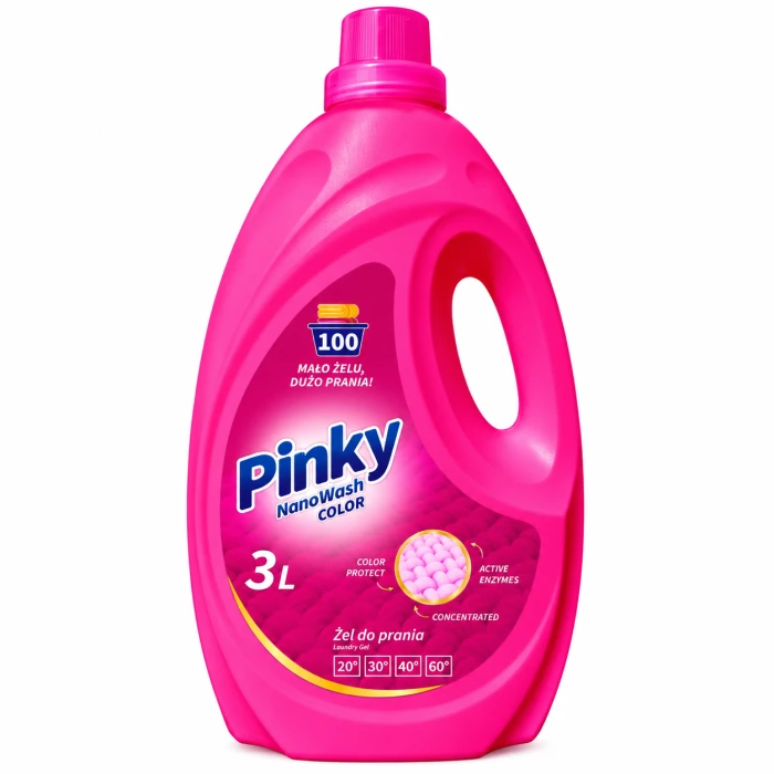 PINKY NanoWash Color – skoncentrowany żel do kolorów 3 l