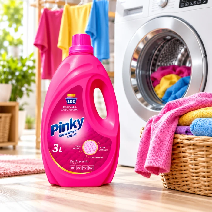 PINKY NanoWash Color 100 prań – wydajny żel do prania