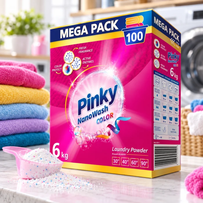PINKY NanoWash Color – proszek do prania w niższych temperaturach