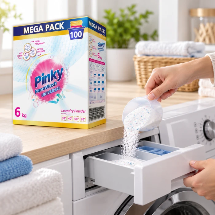 PINKY NanoWash Universal 100 prań – ekonomiczny proszek do prania