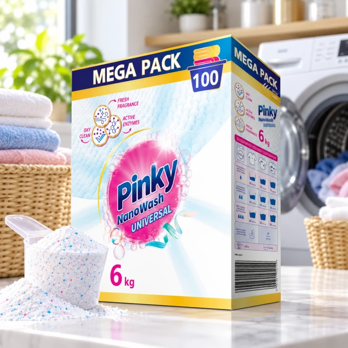 PINKY Universal 100 prań – proszek do ubrań i tekstyliów