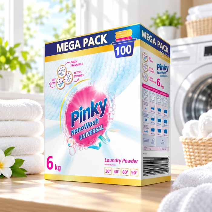 PINKY NanoWash Universal – duże opakowanie proszku do prania