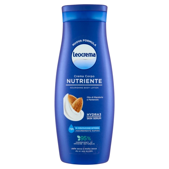 Leocrema Nutriente odżywcze mleczko do ciała olej migdałowy pantenol
