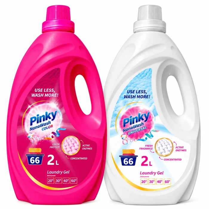 PINKY NanoWash zestaw żeli do prania 4 l