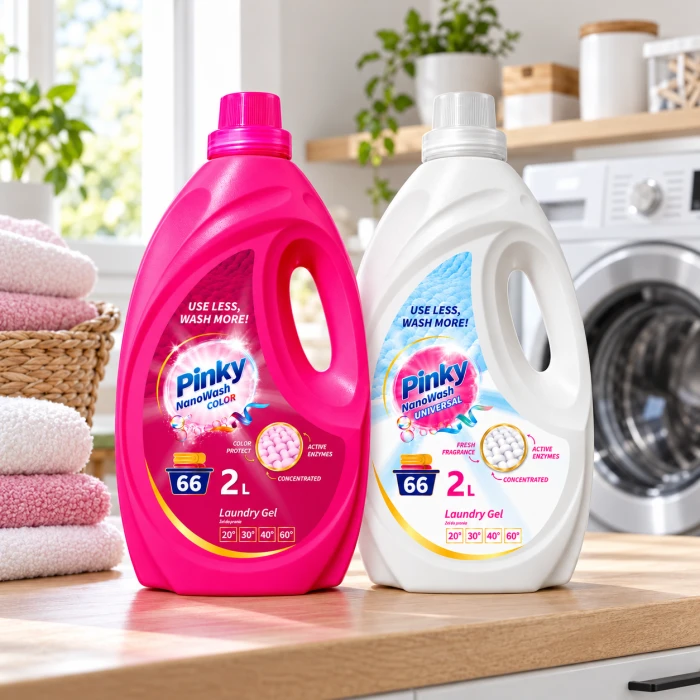 PINKY NanoWash Color 2 l – żel do kolorowych tkanin