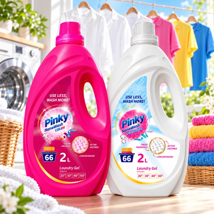 PINKY Universal – żel do prania białych i jasnych tkanin