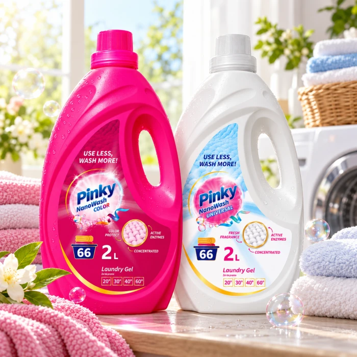 PINKY NanoWash 132 prania – zestaw Color + Universal