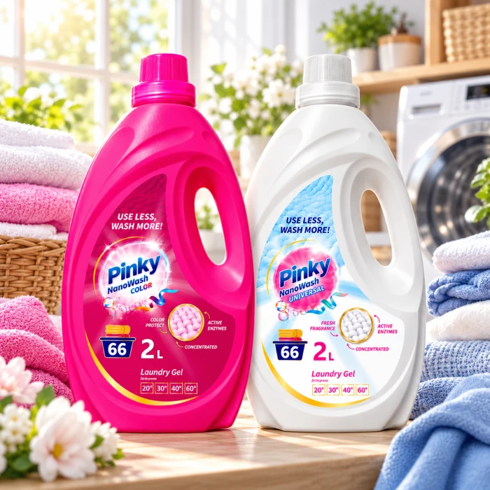 PINKY NanoWash Color + Universal – zestaw żeli 132 prania