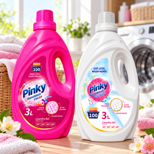 PINKY NanoWash Universal 3 l – uniwersalny żel do prania 100 prań