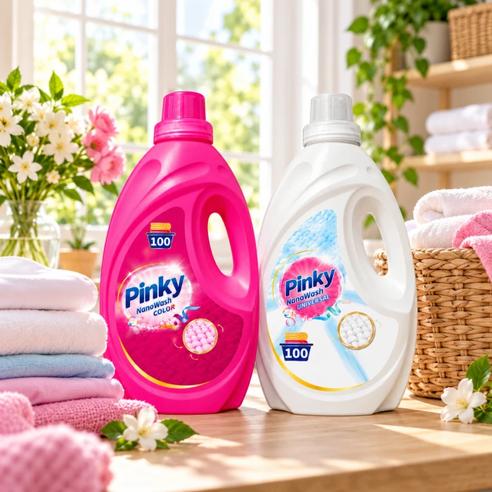 PINKY NanoWash Color + Universal – zestaw żeli do 200 prań